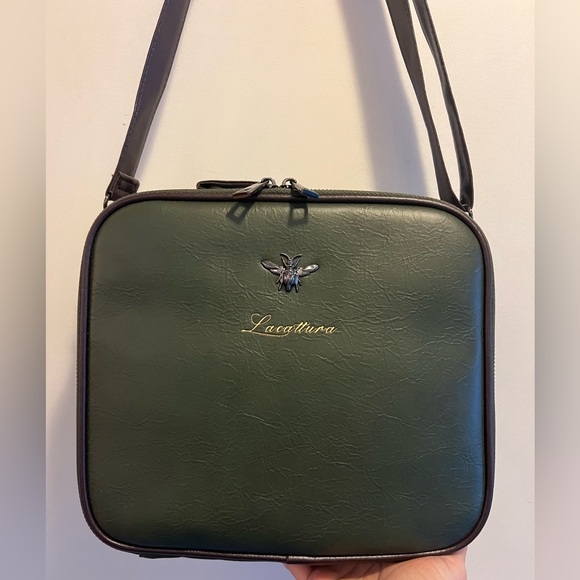 LACATTURA Travel Makeup bag, Leather Makeup Train Case - NWOT - Picture 7 of 13